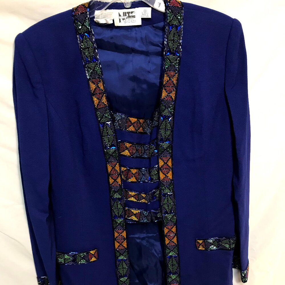 *Vintage* Beaded Tube Top w/Jacket